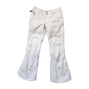 The North Face HyVent Ski Pants Womens M White Insulated Waterproof Snow GUC
